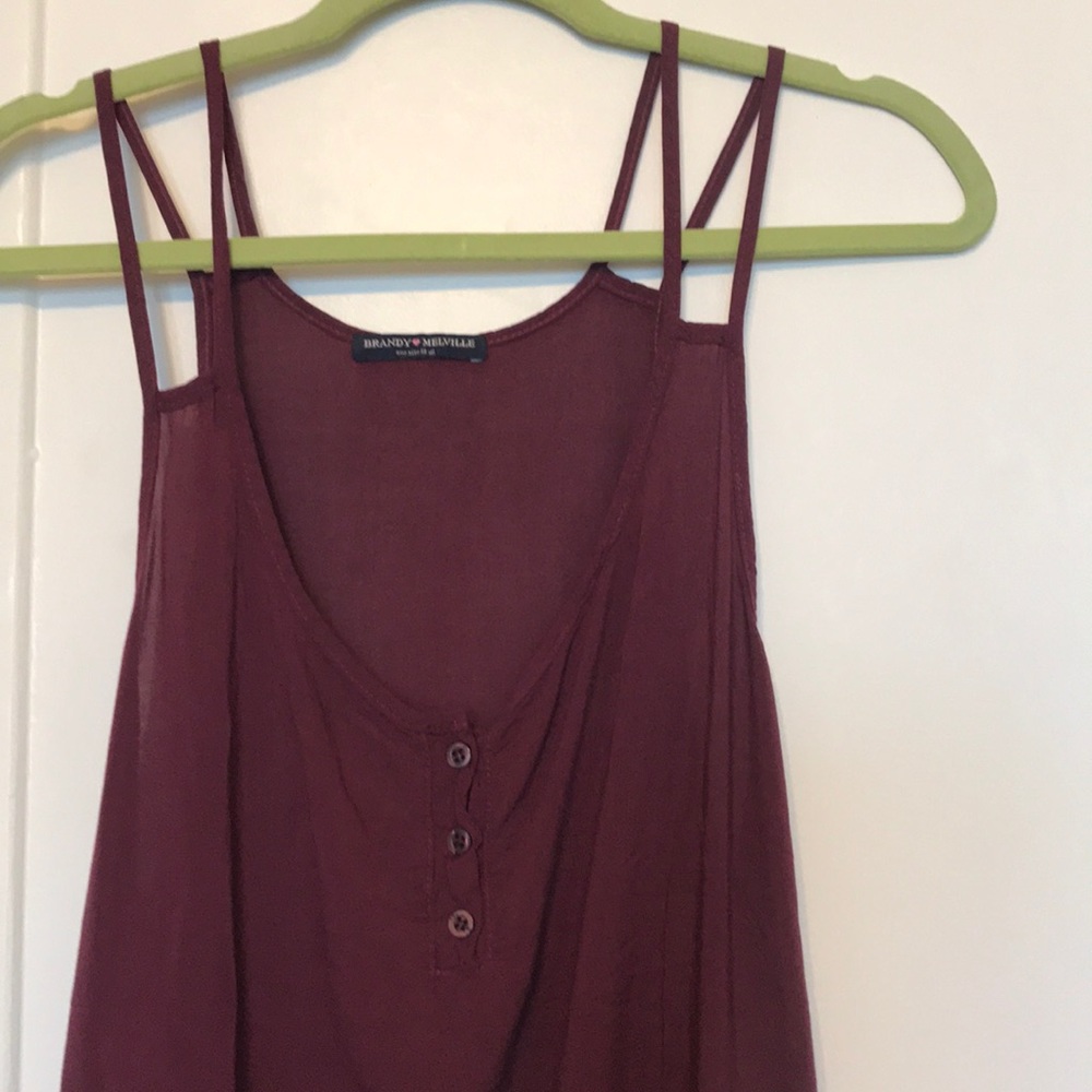 Brandy Melville Burgundy Top